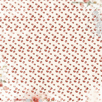 49 And Market Nature's Haven Double-Sided Cardstock 12"X12" - Strawberry Tea