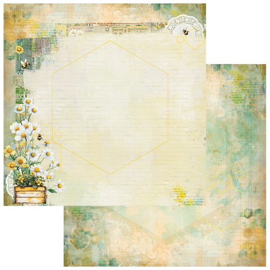 49 And Market Botanical Buzz Double - Sided Cardstock 12"X12" - Delicate