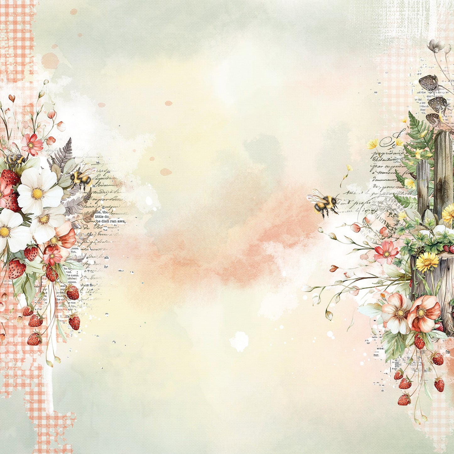 49 And Market Nature's Haven Double-Sided Cardstock 12"X12" - Busy Bee