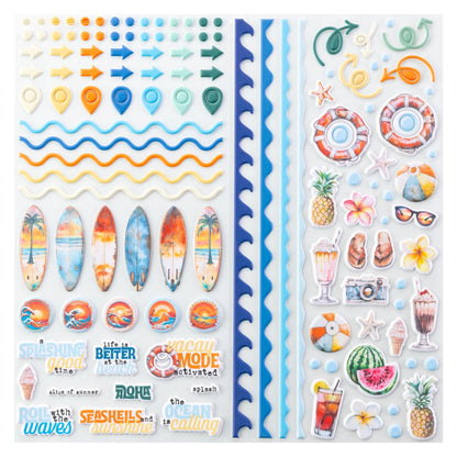 49 And Market Beach Vibes Puffy Stickers