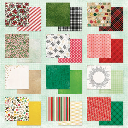 49 And Market Mistletoe And Memories Paper Pad 12"X12" 24 Sheets