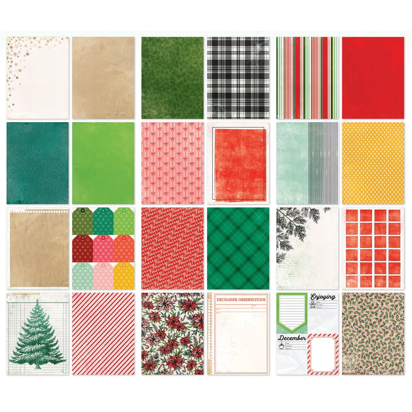 49 And Market Mistletoe And Memories Paper Pack 6"X8"