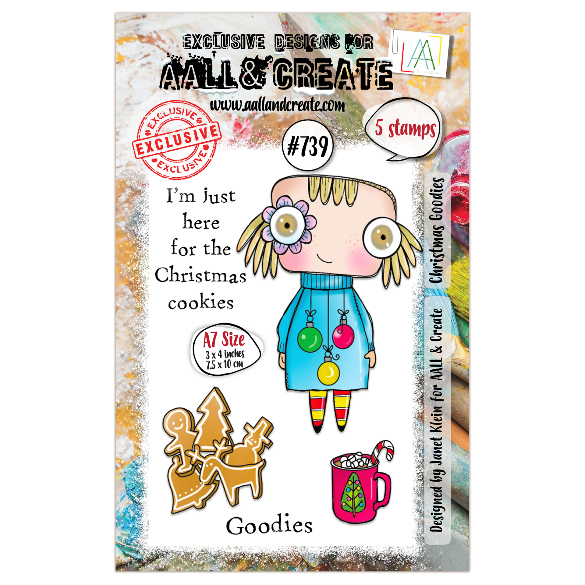 739 - A7 Clear Stamp Set - Christmas Goodies – AALL & Create