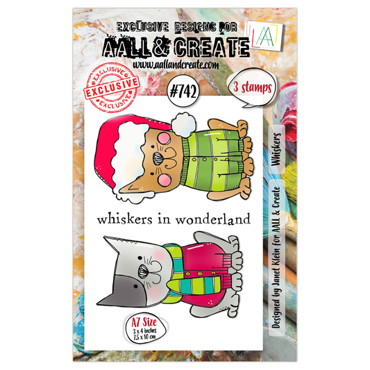 #742 - A7 Clear Stamp Set - Whiskers