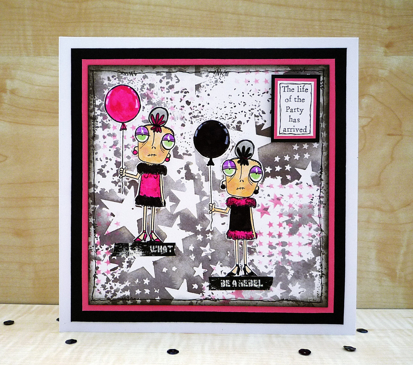 #783 - A7 Clear Stamp Set - Party Time Dee