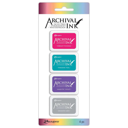 Ranger Archival Mini Ink Pads Kit 4, Multi-Colour - Ships from 22nd August