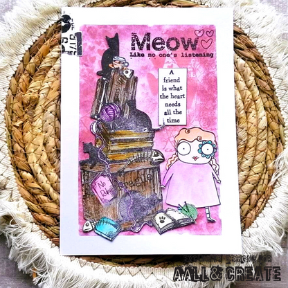 TP-793 - A5 Clear Stamp Set - Bad Cats Club