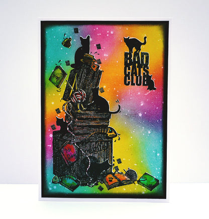 TP-793 - A5 Clear Stamp Set - Bad Cats Club