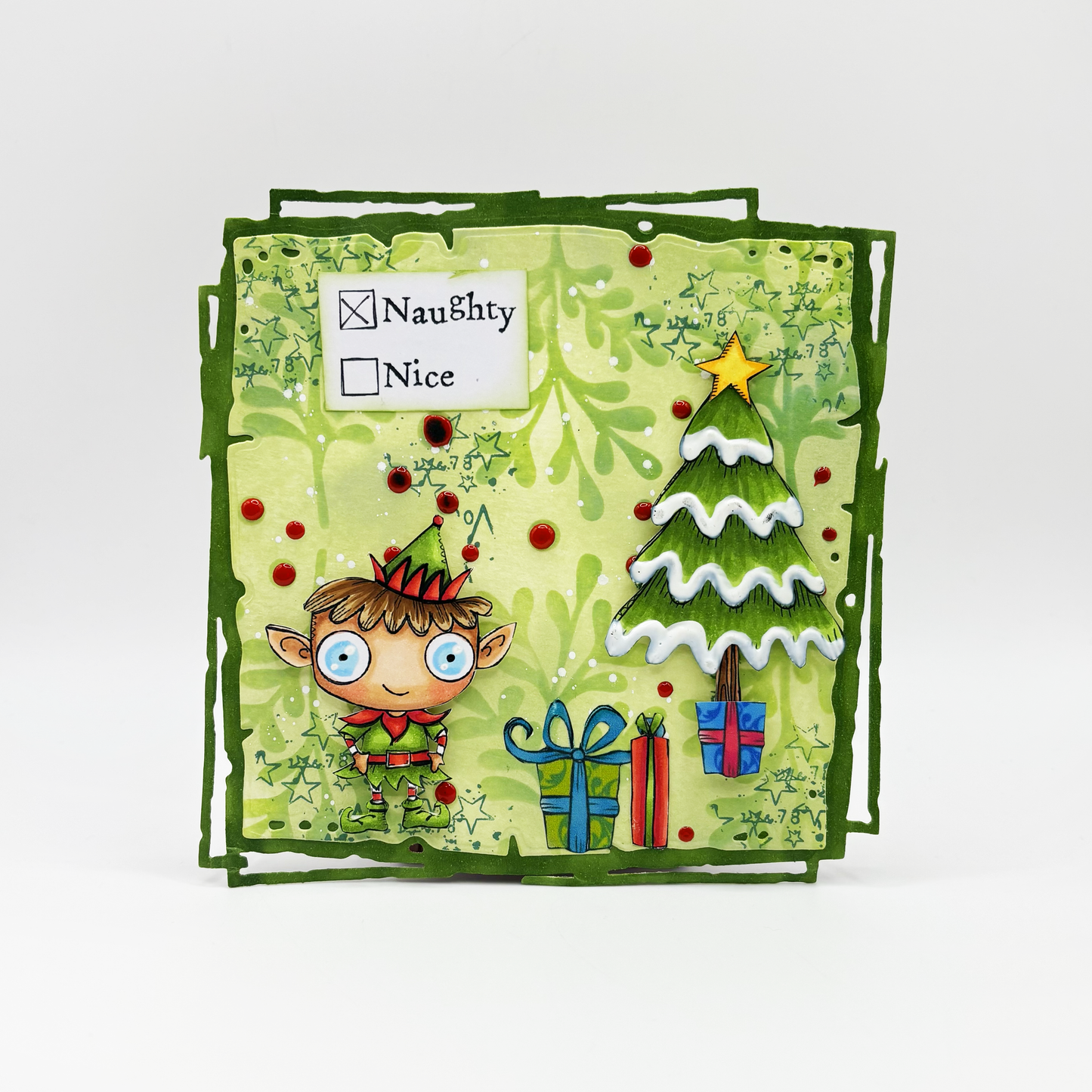 #609 - A7 Clear Stamp Set - Oh Christmas Tree