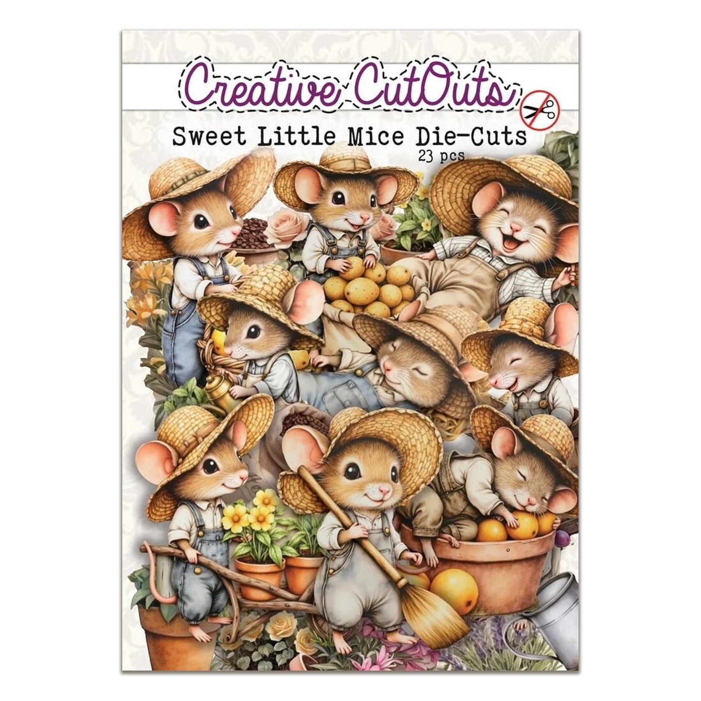 Creatief Art Sweet Little Mice Die-Cuts Creative CutOuts (23pcs)