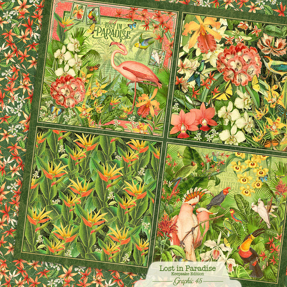 Graphic45 Lost in Paradise - Updated Keepsake Kit with Metal Die-Set Preorder*
