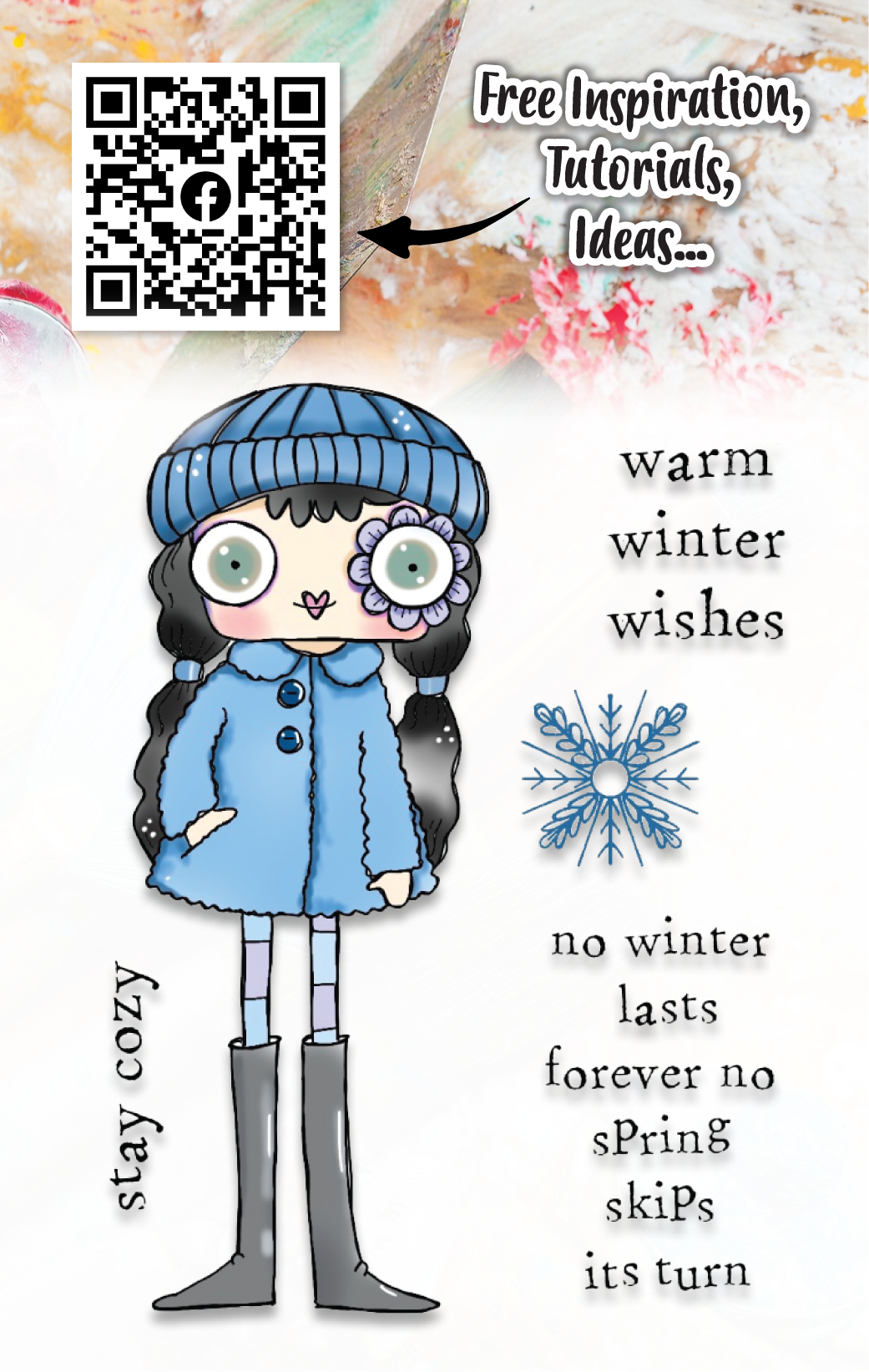 #814 - A7 Clear Stamp Set - Stay Cosy