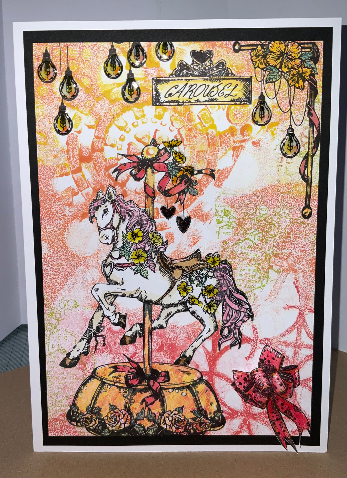 TP-827- A5 Clear Stamp Set - On Golden Poles