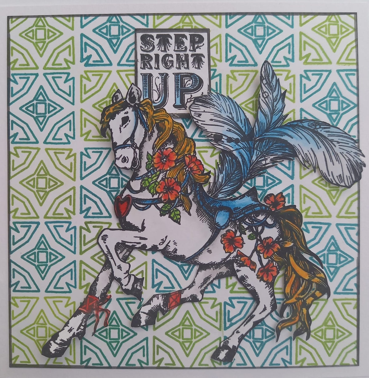 TP-827- A5 Clear Stamp Set - On Golden Poles