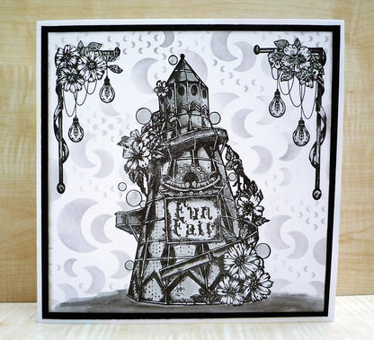 TP-828 - A5 Clear Stamp Set - Spiralling Delights