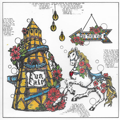 TP-827- A5 Clear Stamp Set - On Golden Poles