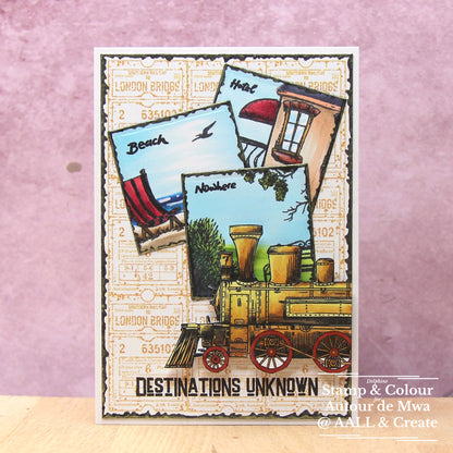 TP-881 - A6 Clear Stamp Set - Destinations Unknown
