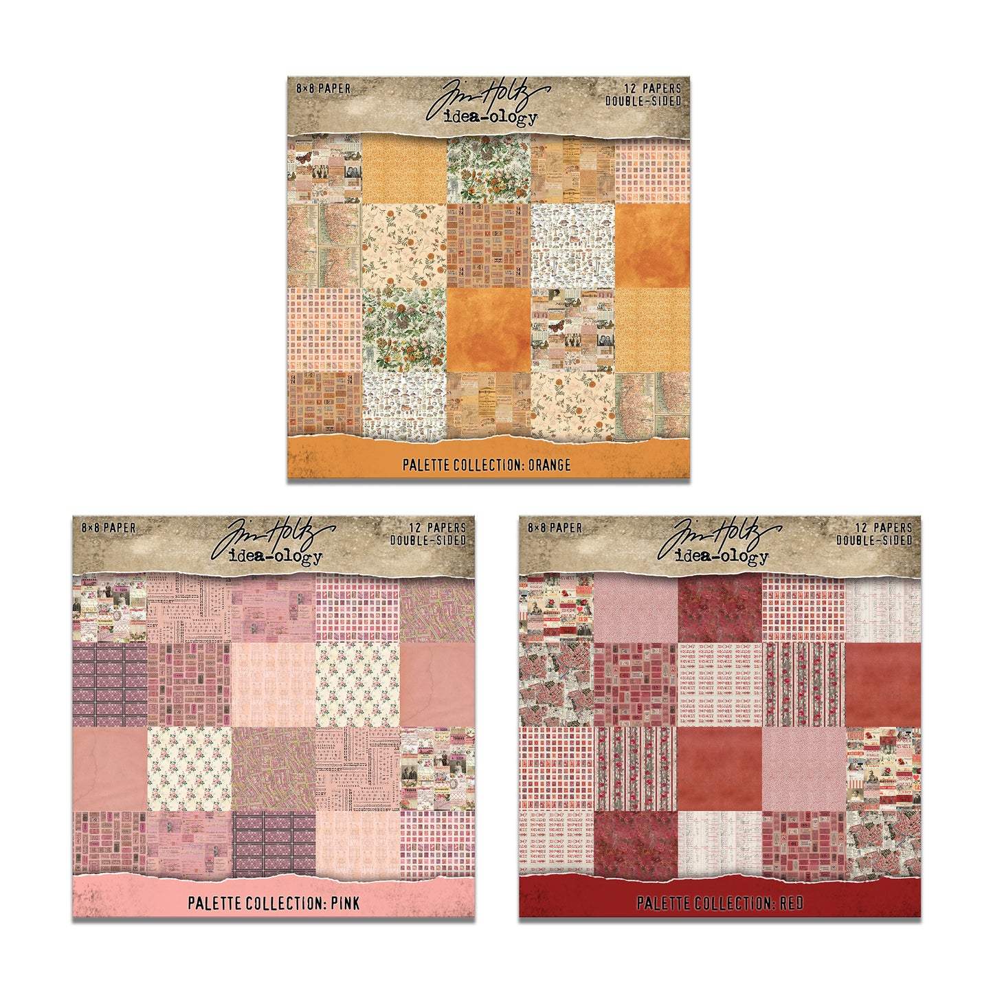 Tim Holtz idea-ology 8 x 8 Palette Paper Collection January 2026