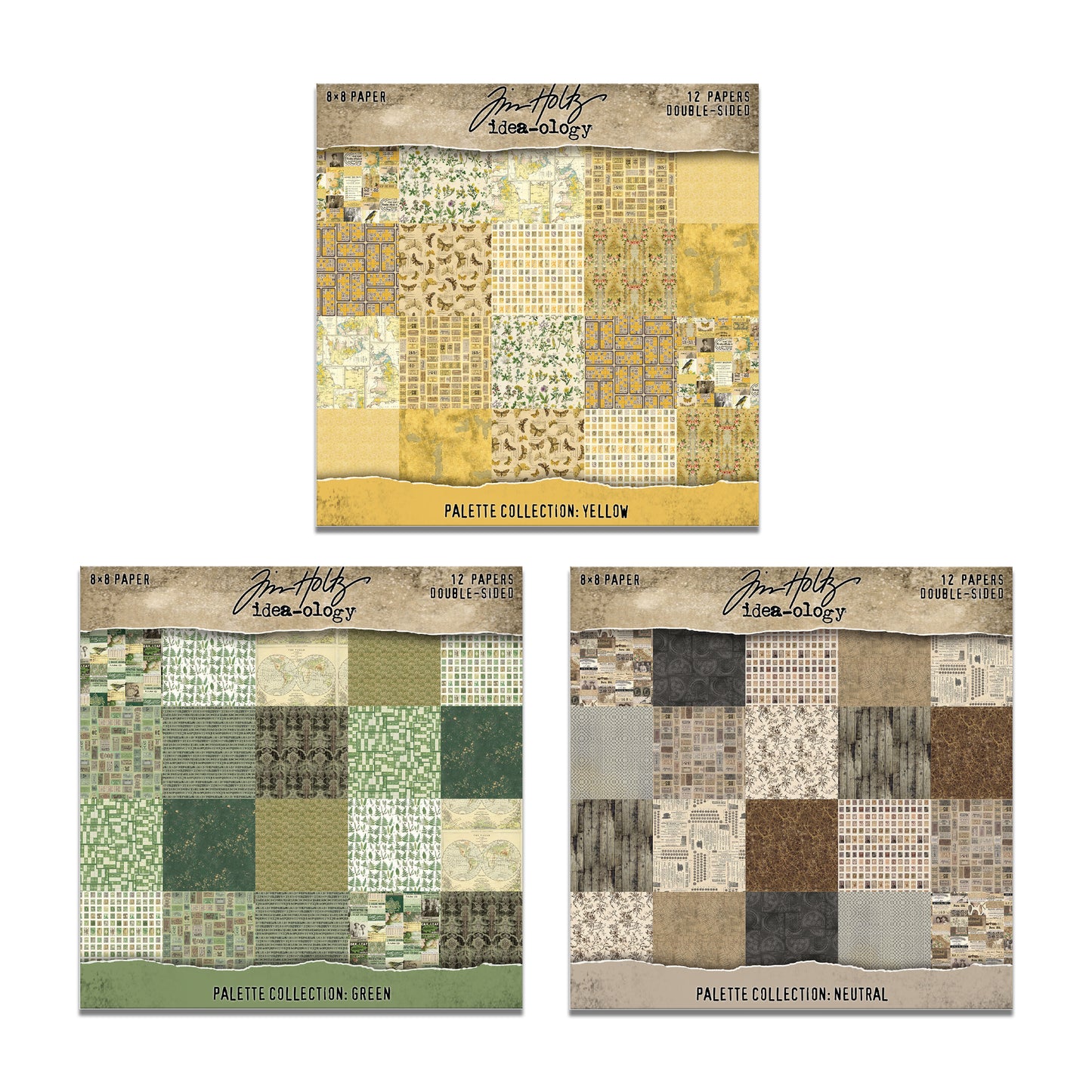 Tim Holtz idea-ology 8 x 8 Palette Paper Collection March 2026 Preorder*