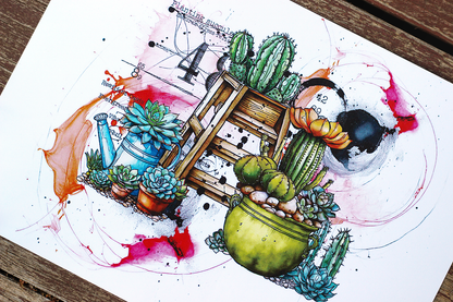 #1073 - A6 Stamp Set - Botanical Bliss