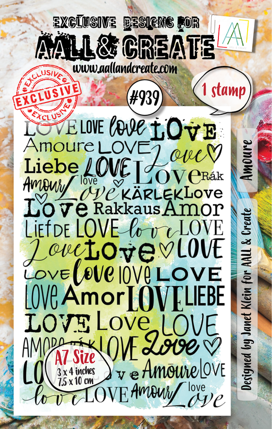 #939 - A7 Stamp Set - Amour