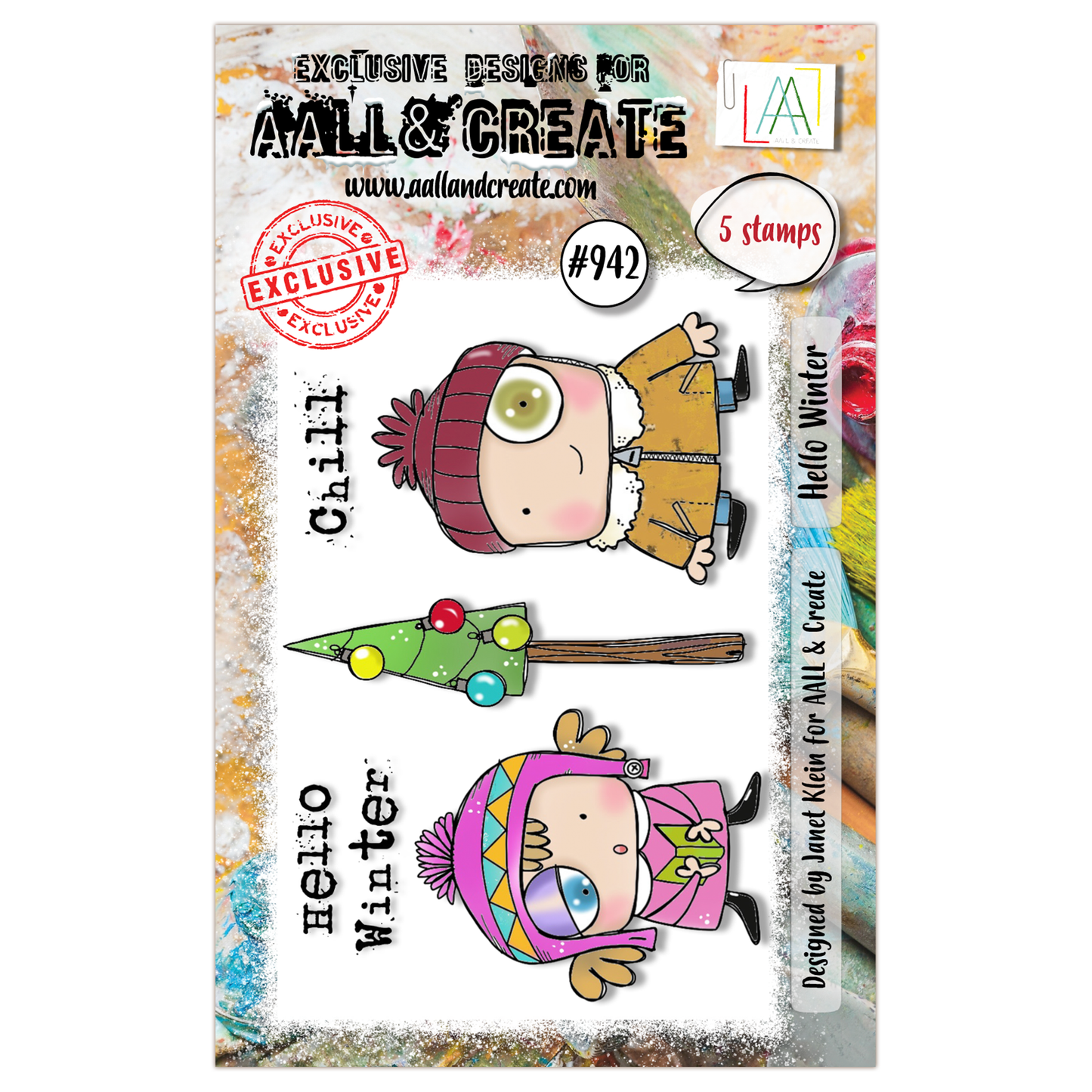 #942 - A7 Stamp Set - Hello Winter