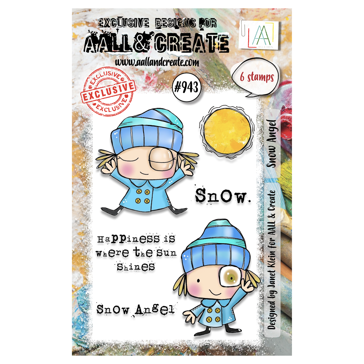 #943 - A7 Stamp Set - Snow Angel