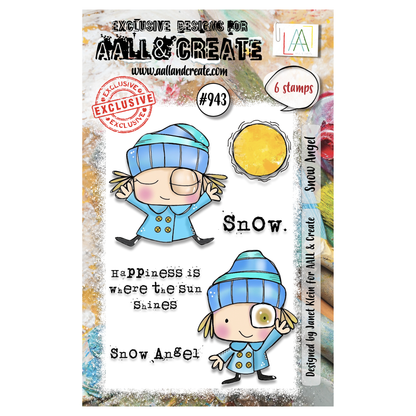 #943 - A7 Stamp Set - Snow Angel