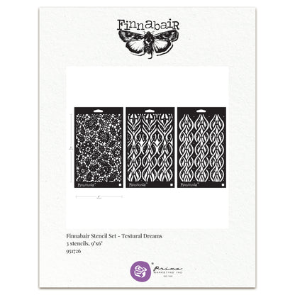 Prima Marketing Finnabair Limited Edition Stencil Set Victorian Tiles (3pcs)