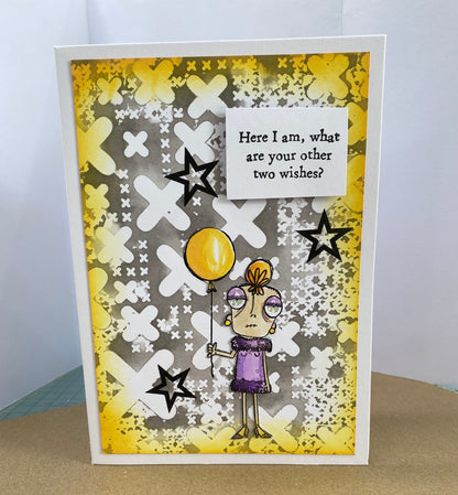 #783 - A7 Clear Stamp Set - Party Time Dee