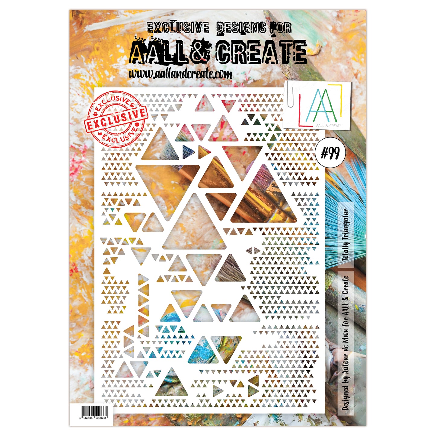 #99 - A4 Stencil - Totally Triangular