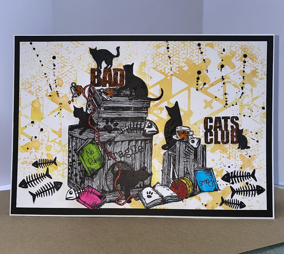 TP-793 - A5 Clear Stamp Set - Bad Cats Club