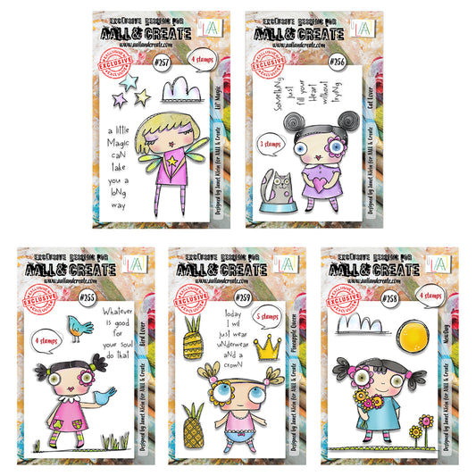 AALL & Create Set of 5x A7 Stamp sets - Lil Queen Bundle