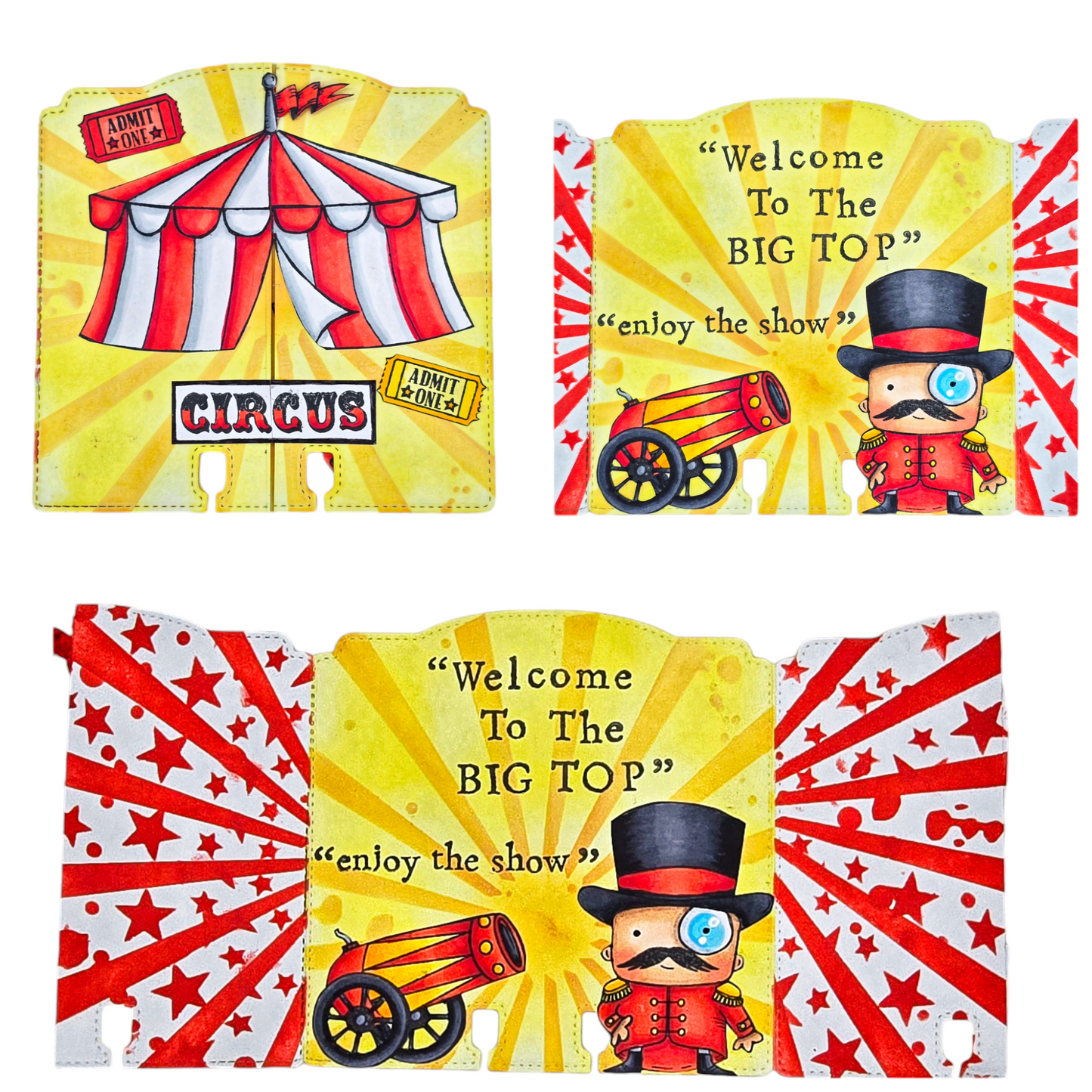 #1206 - A6 Stamp Set - The Big Top