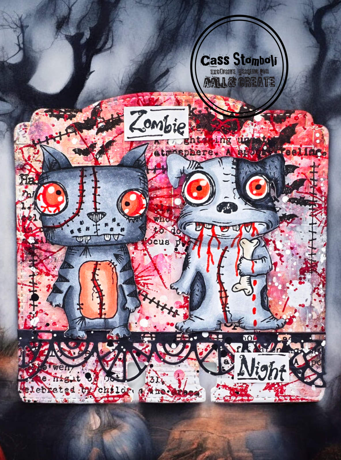 #1202 - A7 Stamp Set - Zombie Night