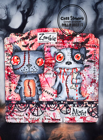 #1202 - A7 Stamp Set - Zombie Night