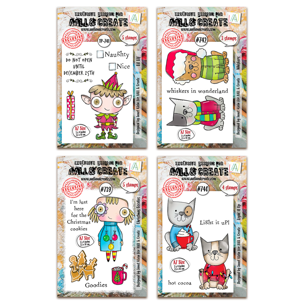 Janet Klein Lil Elf & Friends Stamp Bundle