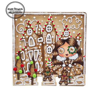 #1192 - A7 Stamp Set - Ginger's Gingerbread