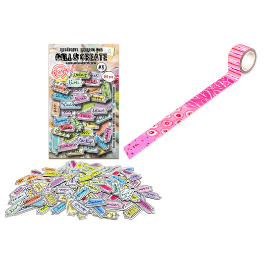 Tiny Words Ephemera & Blush Washi Tape Duo