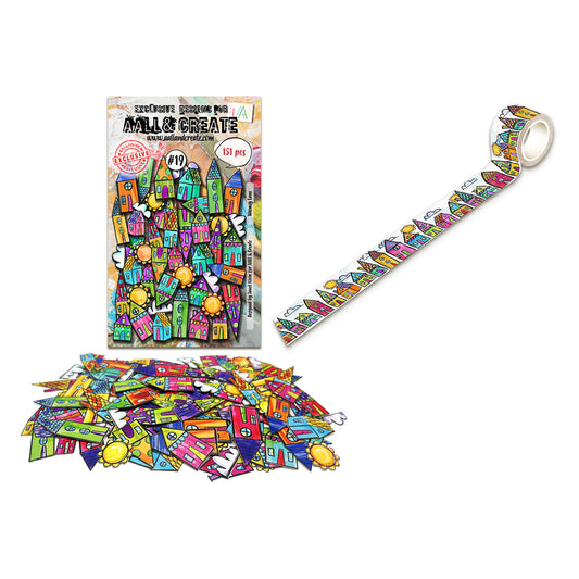 Whimsy Lane Ephemera & Little Home Washi Tape Duo