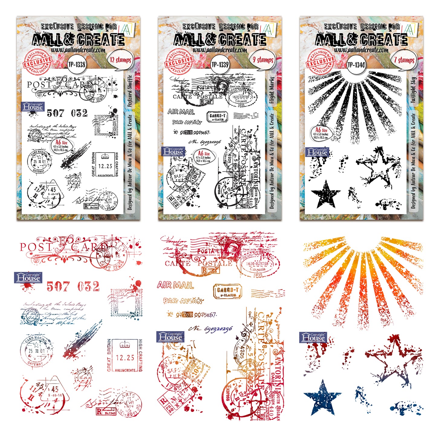 Postcard Sky Stamp Bundle