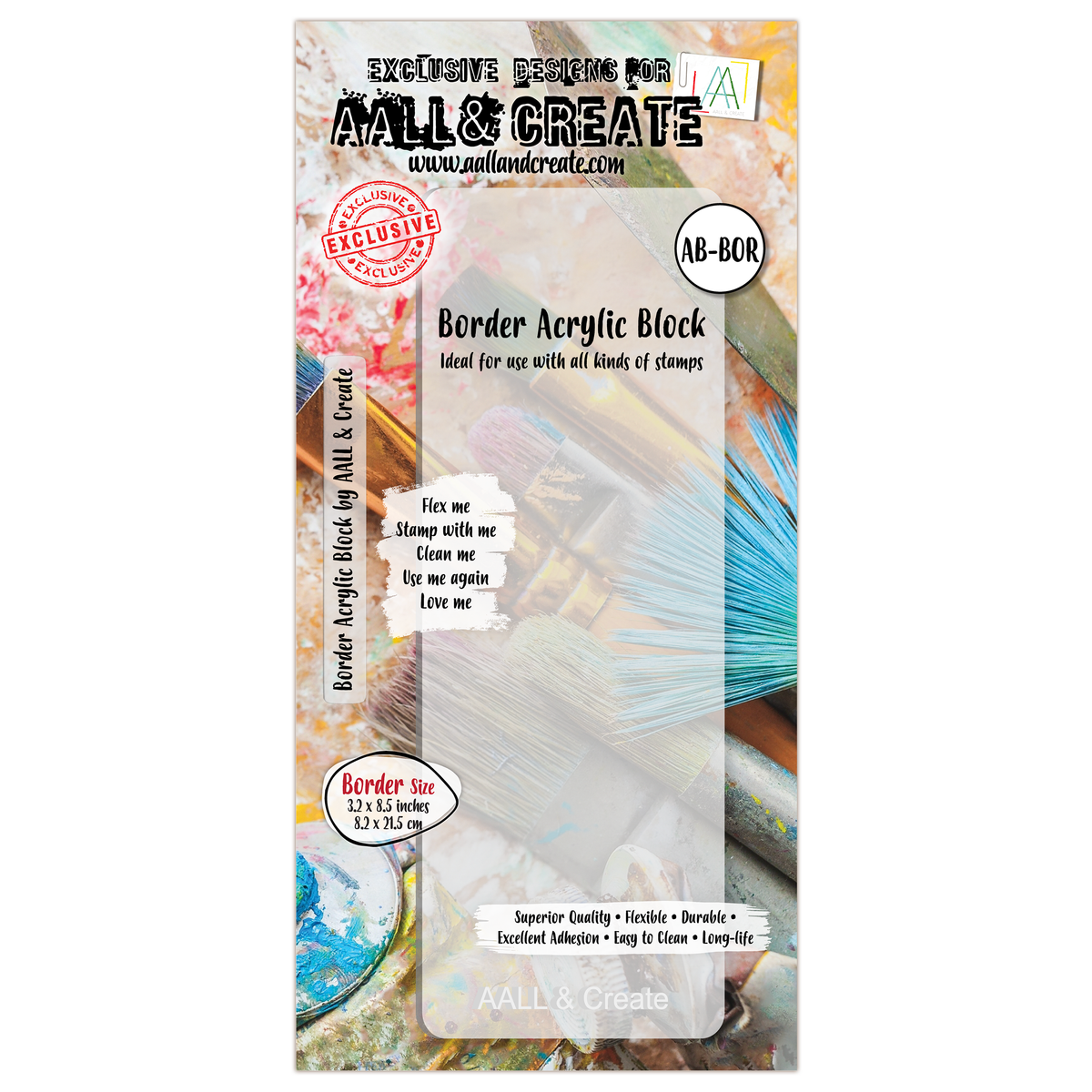 AALL & Create Border Acrylic Block