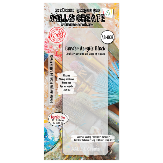 AALL & Create Border Acrylic Block