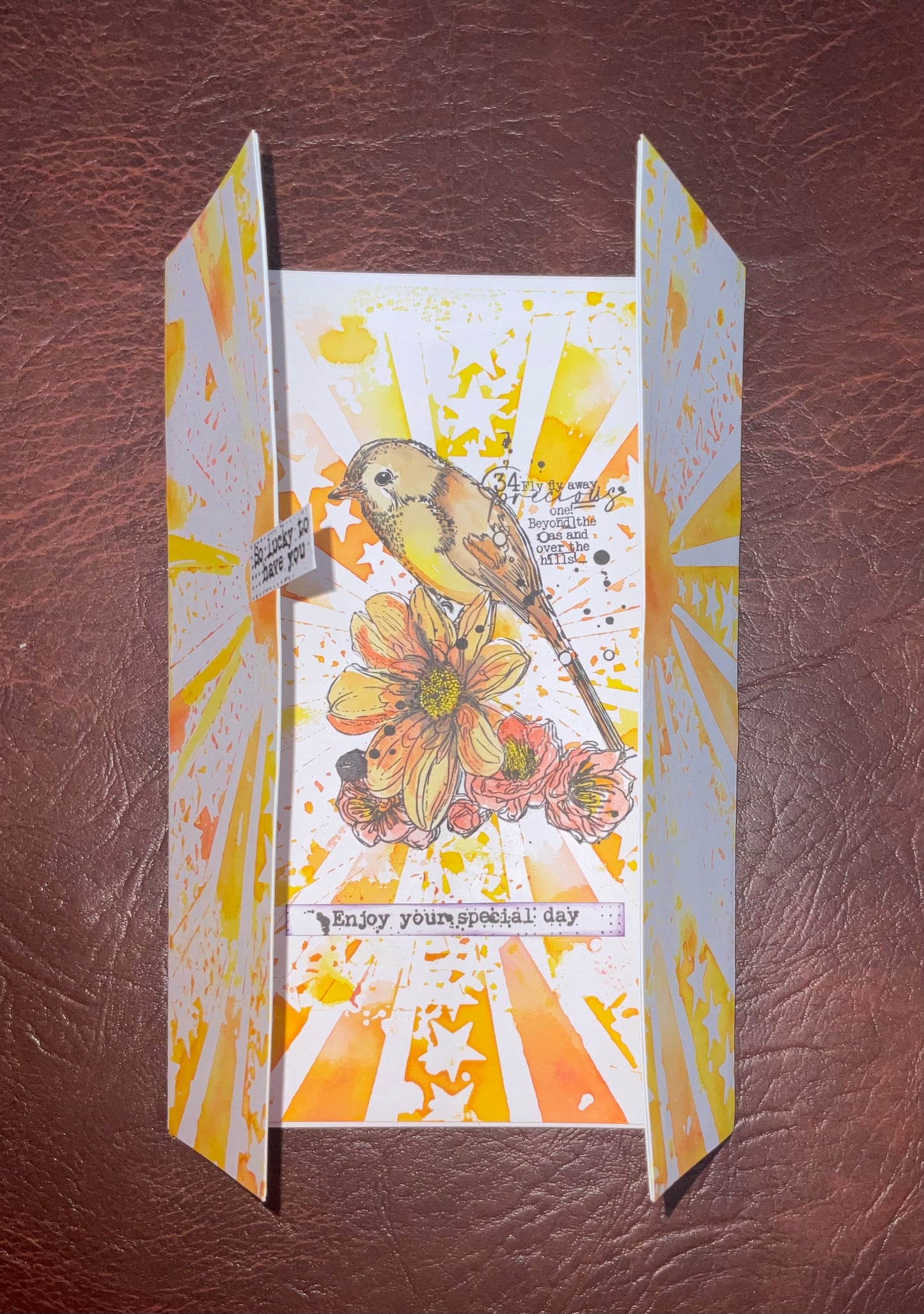 #164 - 6"x6" Stencil - Stars & Rays