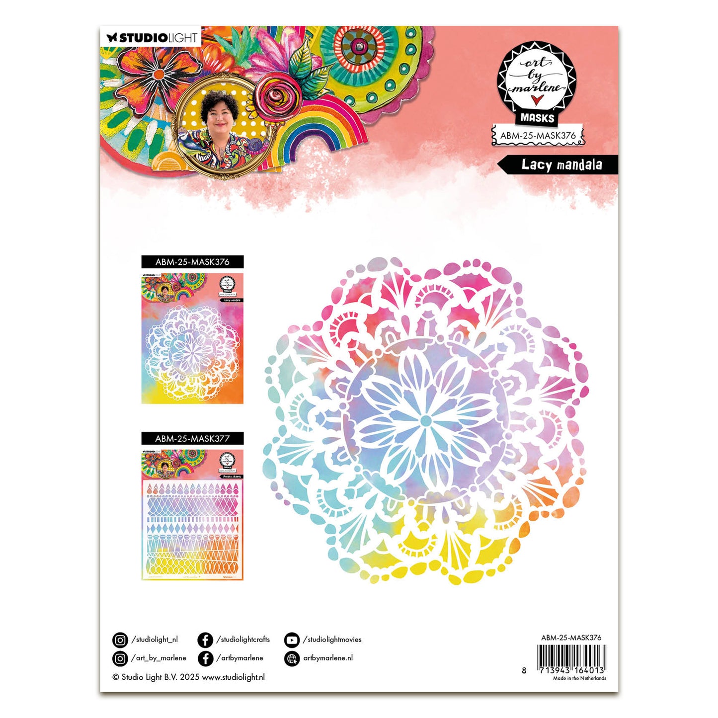 Art By Marlene Mask Lacy Mandala