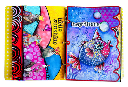 Art By Marlene Cut & Paste Book - Whymsical World
