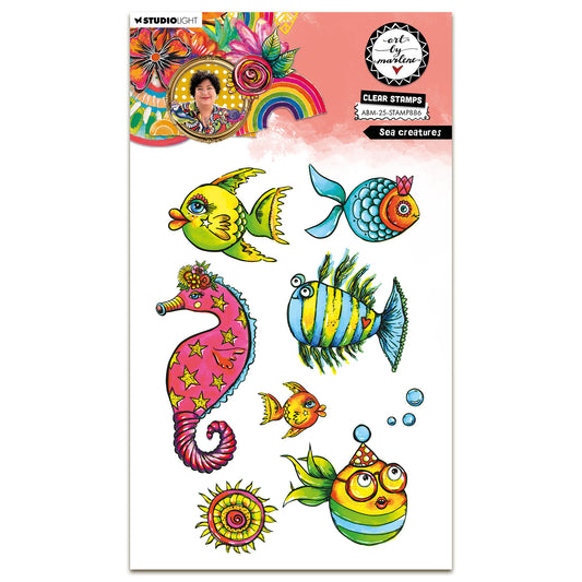 Art By Marlene Clear Stamp Sea Creatures