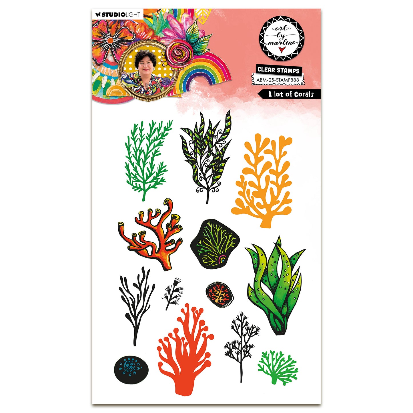 Art By Marlene Clear Stamp A Lot of Corals