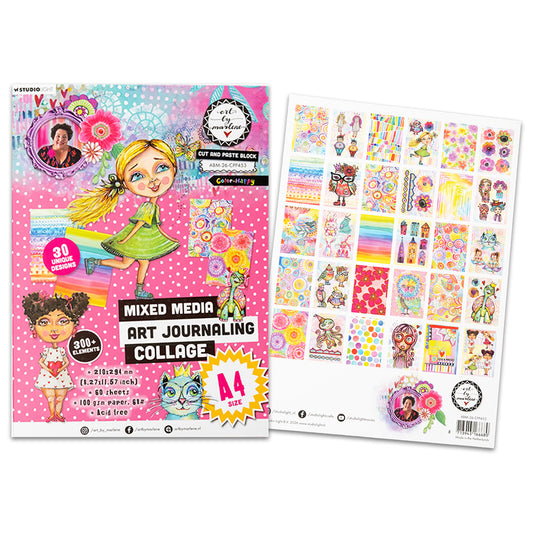 Art By Marlene Collage Paper Pad Color-happy