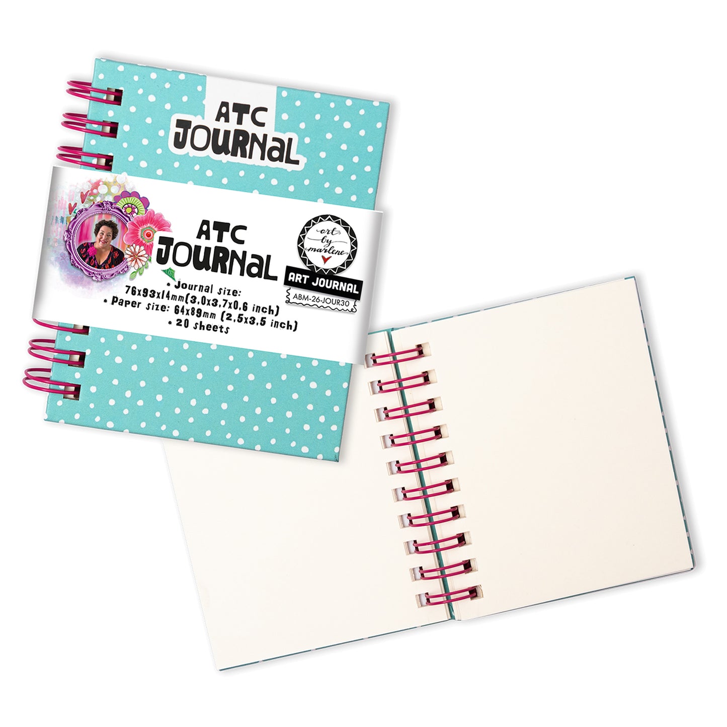 Art By Marlene Art Journal ATC-size Art by Marlene 96x113x14mm 1 Piece